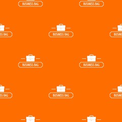 Business bags pattern vector orange for any web design best
