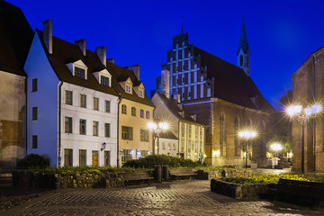 Old Riga -  small medieval buildings