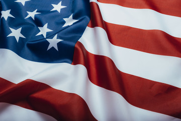 United States of America flag. Image of the american flag flying in the wind.