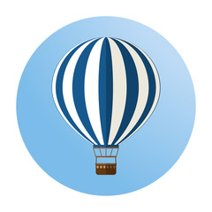 Naklejka premium Hot air balloon