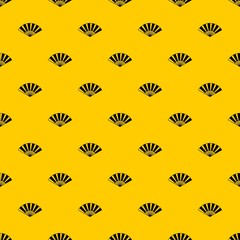 Fan pattern seamless vector repeat geometric yellow for any design