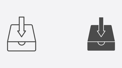 Obraz premium Download vector icon sign symbol