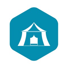 Hiking pavilion icon. Simple illustration of hiking pavilion vector icon for web