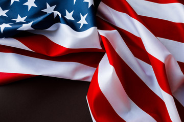 Independence day, American flag, close-up.
