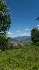 View from hills on Kaprun, Austria