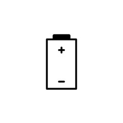 Battery charge vector icon. Energy symbol.