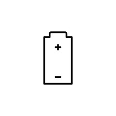 Battery charge vector icon. Energy symbol.