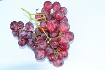 bunch of red grapes