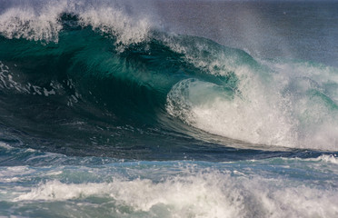 Powerful wave breaking