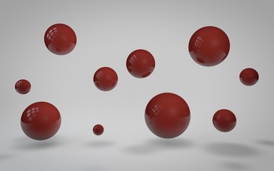 Esferas rojas