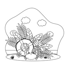 Summer and vacation icon set design