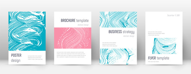 Cover page design template. Minimalistic brochure 