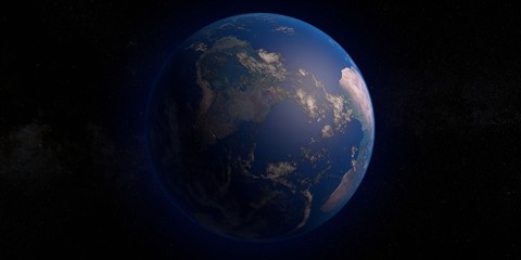 Picture of Earth Planet in space
