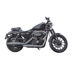 Black motorbike vector