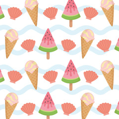 summer holiday poster pattern background