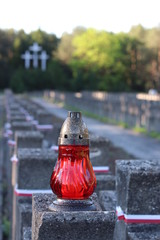 Cmentarz wojenny w Palmirach, Kampinos koło Warszawy - obrazy, fototapety, plakaty