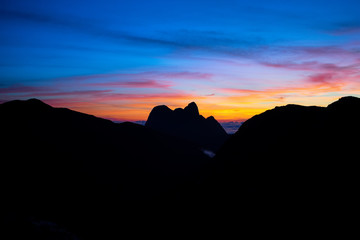 Sunrise At The Mountains