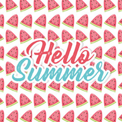 fresh watermelons fruits pattern background