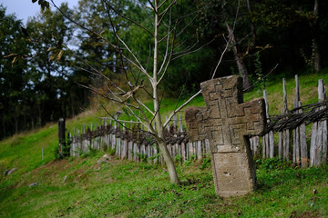 Naklejka premium old gravestone