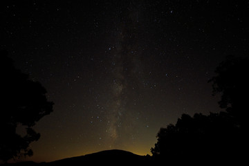 Fototapeta premium Night sky from Skyline Drive, Shenandoah National park, Virginia