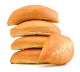 Bread on a white background