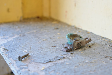 Decay in an abandoned building