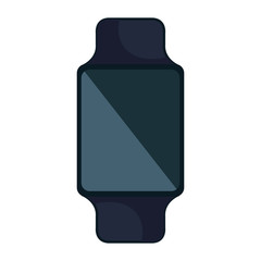 smartwatch weareable technology device vector illustration