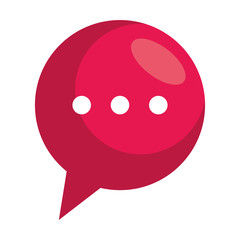 speech bubble message isolated icon