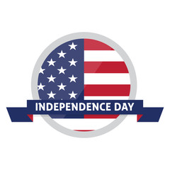 4th of July banner. Independence day - Vector