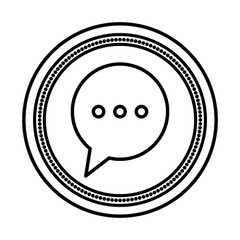 speech bubble message isolated icon