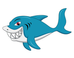 Obraz premium Shark cartoon illustration