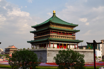 Fototapeta premium The classic architectures of Xian city of China.