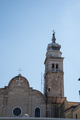 Obraz premium brick building in Venice near the canal.Italy , 2019