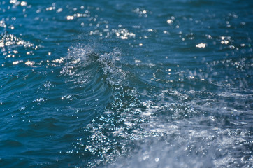 Abstract Water Surface  in Venice, Italy, 2019