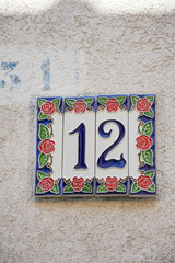 Door Number Signs in Murano,Venetia , , Italy , 2019  Nr.12