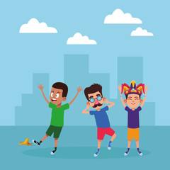 young kids avatar carton character