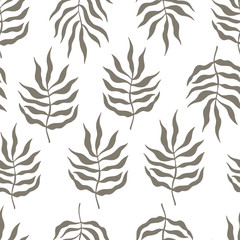 Seamless pattern with exotic feathers.