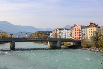  Beautiful architecture in city center of the historic city center of Innsbruck