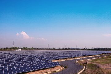 Solar panel, alternative electricity source, concept of sustainable resources, And this is a new system that can generate electricity more than the original, This's the sun tracking systems