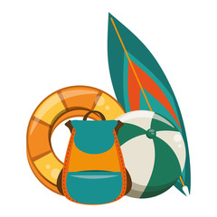 Summer vacations and travel cartoons