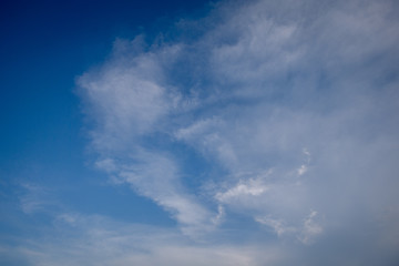 Blue sky with cloud