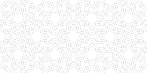 Line geometric abstract pattern seamless gray line on white background.