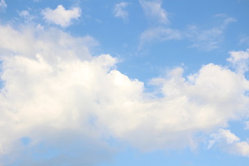 abstract white clouds on blue sky background
