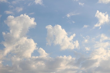 abstract white clouds on blue sky background