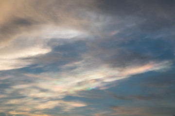 Clouds and sky at sunset