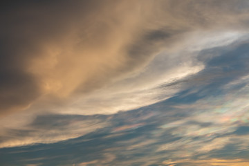 Clouds and sky at sunset