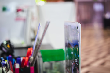 Stationary equipment on the desk
