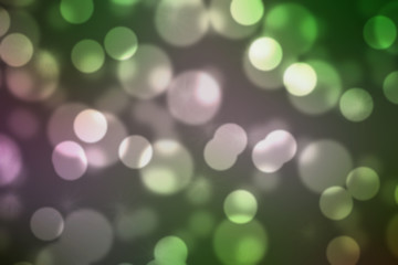 Green and Purple Defocused Bokeh Background