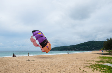 people's life on the beach. 