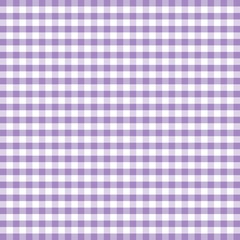 Gingham check seamless pattern in pastel lavender and white, EPS8 file includes pattern swatch that seamlessly fills any shape, for arts, crafts, decor, fabrics, tablecloths, curtains, baby nursery